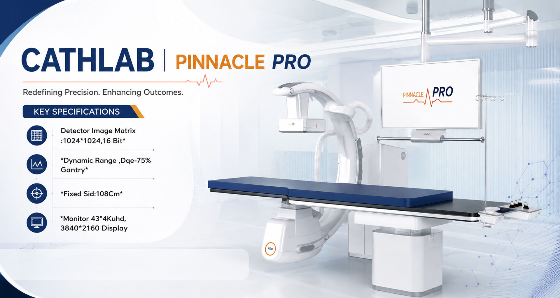 Pinnacle Pro fixed flat panel digital cath lab machine India