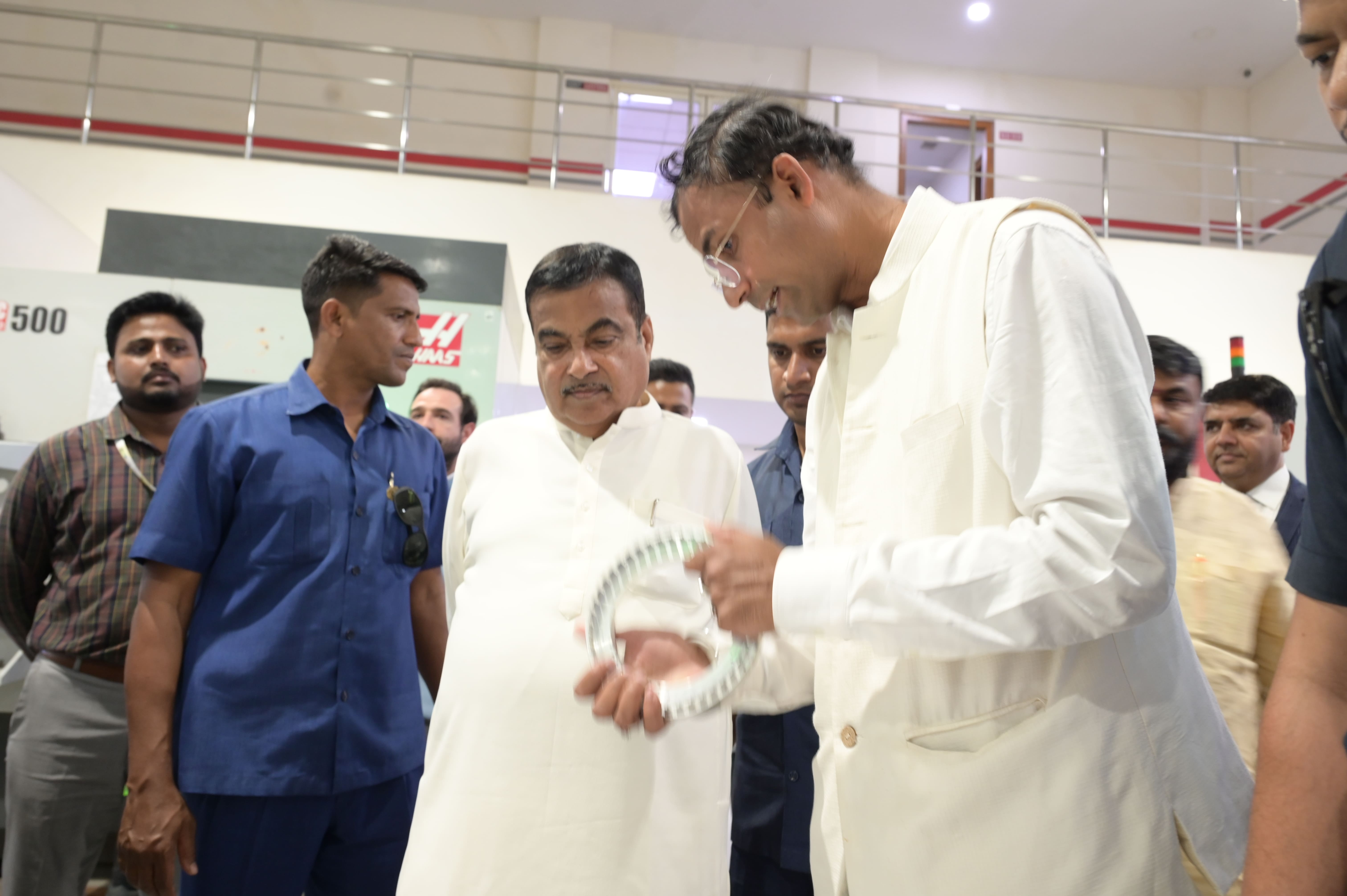 Dr. Jitendra Sharma with Mr. Nitin Gadkari, Minister of Road Transport and Highways of India