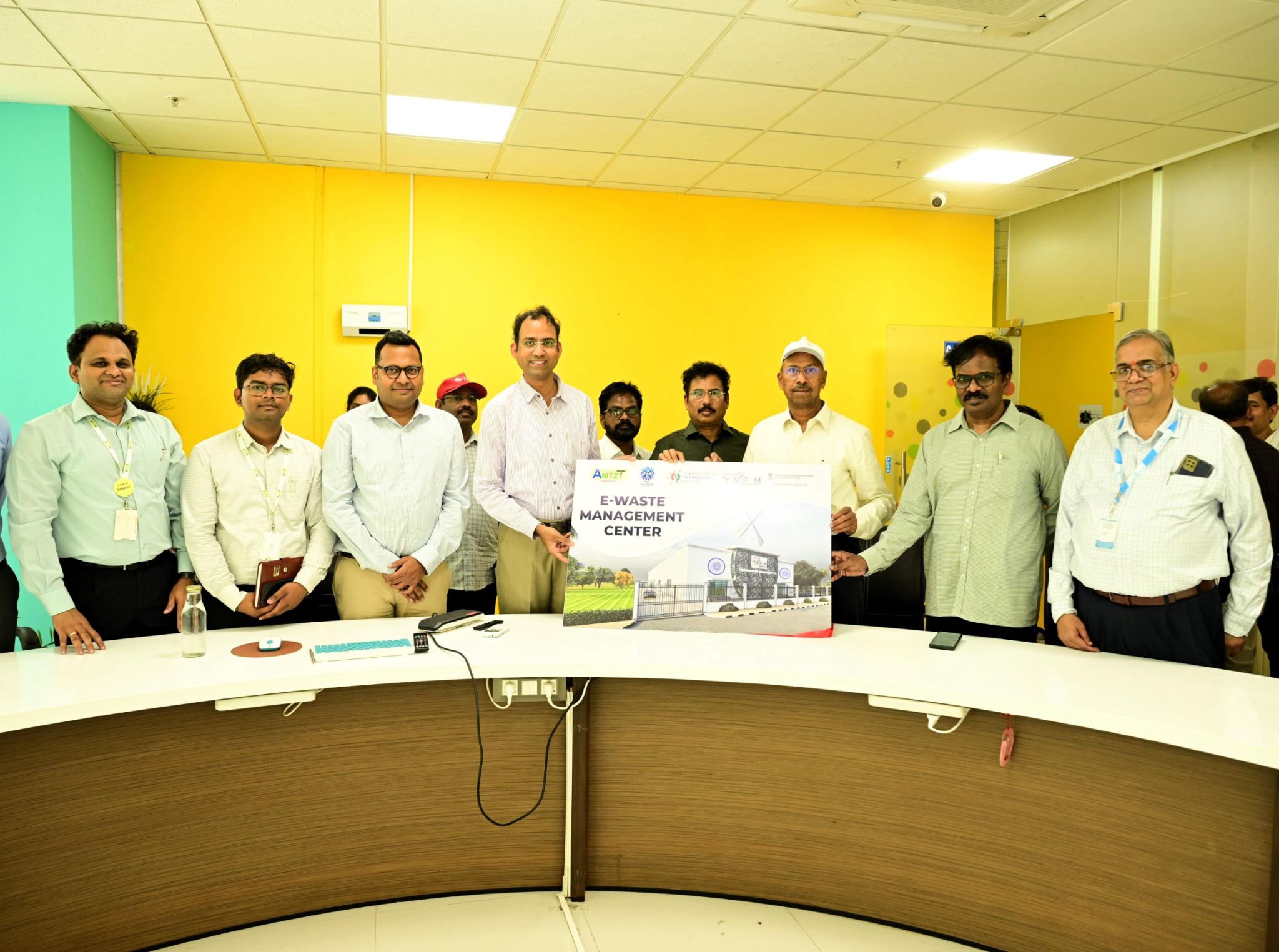 Dr. Jitendra Sharma, MD and Founder CEO of AMTZ, unveils design for state’s first e-waste facility