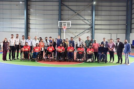 Dr. Jitendra Sharma, MD and Founder CEO of AMTZ, inaugurates national wheelchair basketball championship